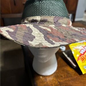 Camouflage Wide Brim Vented hat